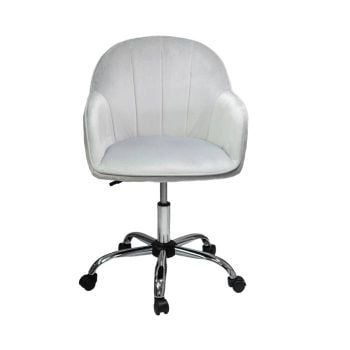 Glitterbels Grey & Silver Salon Chair