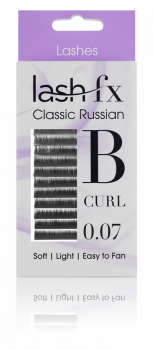 Lash FX Classic Russian Lashes B Curl 0.07 Super Fine 11mm
