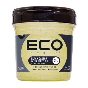 ECO Styler Black Castor & Flax Seed Oil Styling Gel 473ml