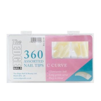 The Edge 360 C Curve Nail Tips Assorted