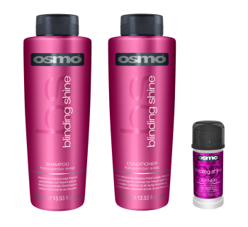 Osmo Blinding Shine Shampoo 400ml, Conditioner 400ml and Definer 40ml