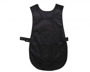 Tabard With Adjustable Size Straps & Front Pocket Extra Large - Black