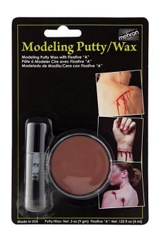 Mehron Modeling Putty Wax 9g With Fixative "A" 4ml