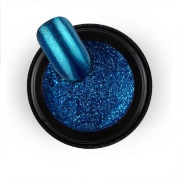 Brillbird Chrome Powder Mirror Blue