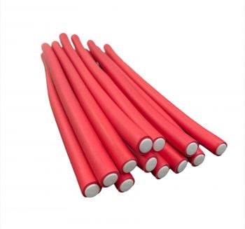 Sibel Bendy Rollers Super Flex Long Red 25cm x 12mm (12)