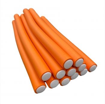 Sibel Bendy Rollers Super Flex Long Orange 25cm x 17mm(12)