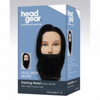 Head Gear 6-8" Mens Training Head With Beard