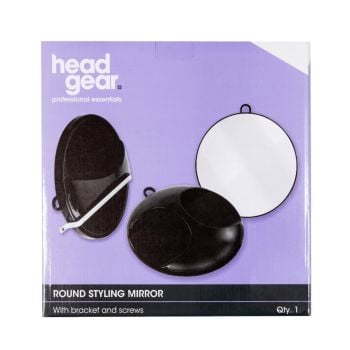 Head Gear Round Styling Mirror With Bracket