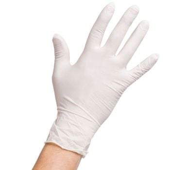 Latex Disposable Gloves Powdered - Medium (100)