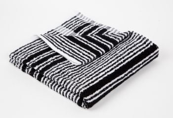 Head Gear Hairdressing Towels Black & White (12)