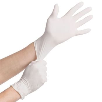 Latex Disposable Gloves Powder Free - Small (100)