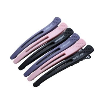 Procare Premium Hair Sectioning Clips Purple/Pink/Black (6)