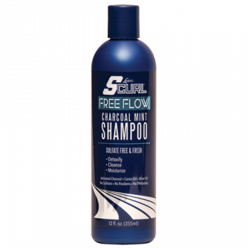 S Curl Free Flow Charcoal Mint Shampoo 355ml
