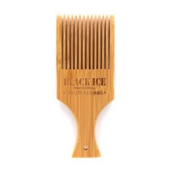 Black Ice Volumizing Natural Bamboo Hair Styling Pick Comb