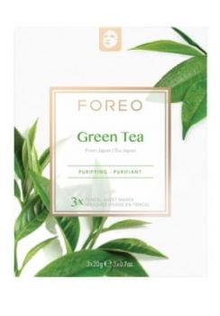 Foreo Farm to Face Green Tea Hydrating Tencel Sheet Mask x3