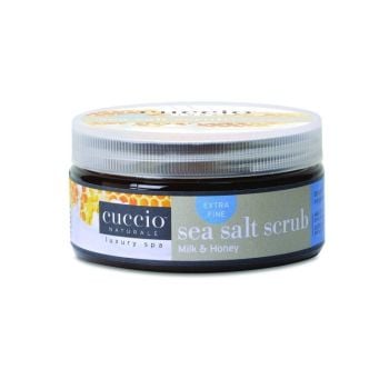 Cuccio Moisturising Exfoliant Sea Salt Scrub Milk & Honey 240g