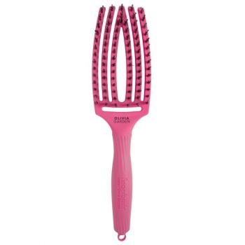 Olivia Garden Fingerbrush Boar & Nylon Hot Pink Medium
