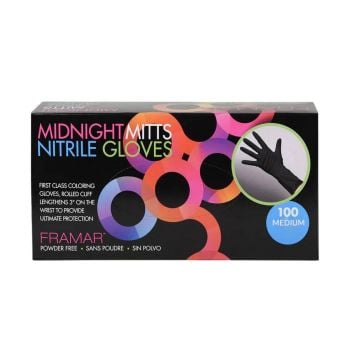 Framar Midnight Mits Nitrile Gloves Medium (100)