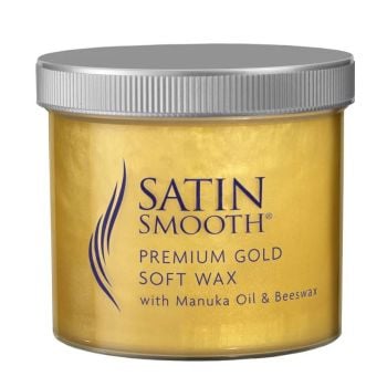 Satin Smooth Premium Gold Soft Wax With Manuka Oil & Beeswax 425g