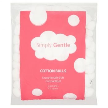 Simply Gentle Cotton Wool Balls (200)