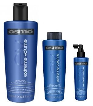 Osmo Extreme Volume Shampoo 1000ml, Conditioner 400ml and Root Lifter 250ml