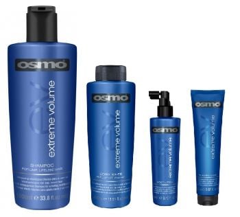 Osmo Extreme Volume Shampoo 1000ml, Conditioner 400ml, Thickening Creme 150ml and Root Lifter 250ml