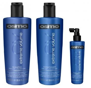 Osmo Extreme Volume Shampoo 1000ml, Conditioner 1000ml and Root Lifter 250ml