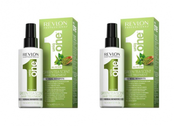 Revlon Uniq 1 All In One Green Tea Hair Treatment 150ml x2
