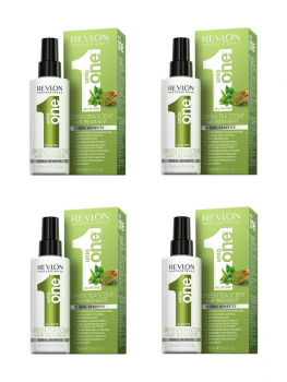 Revlon Uniq 1 All In One Green Tea Hair Treatment 150ml x4