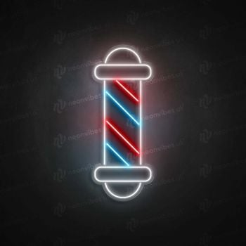 Neon Vibes Barber Pole Sign - Multiple Sizes