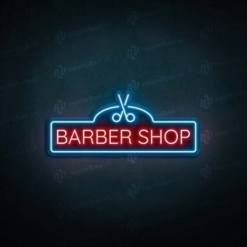 Neon Vibes Barber Shop Sign - Multiple Sizes