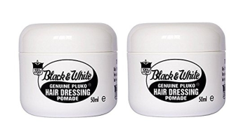 Black & White Genuine Pluko Hair Dressing Pomade 50ml x2
