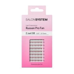 Salon System Lash Extensions Russian Pro Fan C Curl 5D 0.07 8-13mm