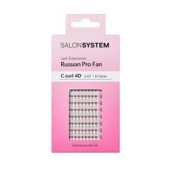 Salon System Lash Extensions Russian Pro Fan C Curl 4D 0.07 8-13mm