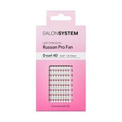 Salon System Lash Extensions Russian Pro Fan D Curl 4D 0.07 8-13mm