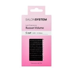 Salon System Lash Extensions Russian Volume C Curl 0.05 8-14mm