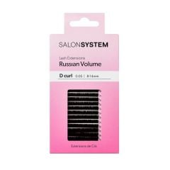 Salon System Lash Extensions Russian Volume D Curl 0.05 8-14mm