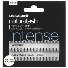 Salon System Individual Re-Usable Extra Volume Intense Eyelashes - Medium - Black