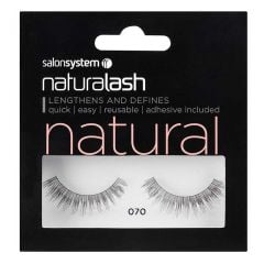 Salon System Naturalash Re-Usable Strip Eyelashes - Black - 070