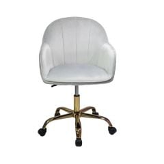 Glitterbels Grey & Gold Salon Chair