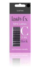 Lash FX Mink C Curl 0.15 Thick Individual Lashes 10mm