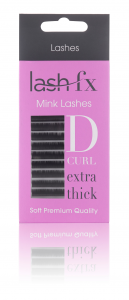 Lash FX Mink D Curl 0.20 Extra Thick Individual Lashes 11mm