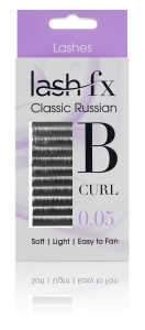 Lash FX Classic Russian Lashes B Curl 0.05 Super Fine 10mm