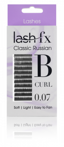 Lash FX Classic Russian Lashes B Curl 0.07 Super Fine 10mm