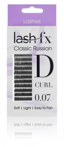 Lash FX Classic Russian Lashes D Curl 0.07 Super Fine 11mm