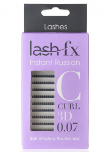 Lash FX Pre-Fanned Instant Russian Lashes C Curl 3D 0.07 Super Fine 11mm