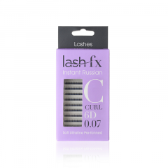 Lash FX Pre-Fanned Instant Russian Lashes C Curl 6D 0.07 Super Fine 13mm