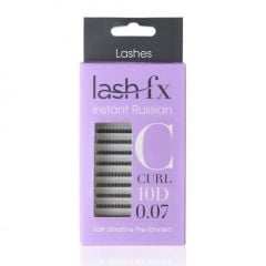 Lash FX Pre-Fanned Instant Russian Lashes C Curl 10D 0.07 Super Fine 13mm