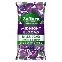 Zoflora Antibacterial Multi-Surface Cleaning Wipes (70 Wipes) Midnight Blooms