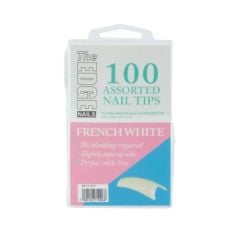 The Edge 100 French White Assorted Nail Tips